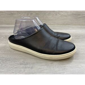 Ecco Soft Classic Women's Sneaker Closed Toe Leather 8.5 Black Mule Shoes